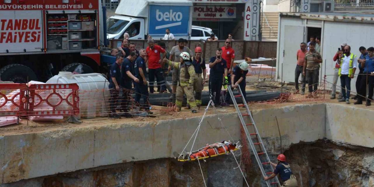 Maltepe’de İbb’nin Meydan Alt Geçit Çalışmasında Bir İşçi Demirlerin Altında Kaldı