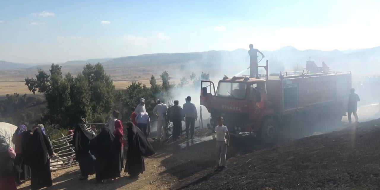 Muş’ta Elektrik Tellerinin Genleşmesi Sonucu Çıkan Yangında 1 Kişi Yaralandı