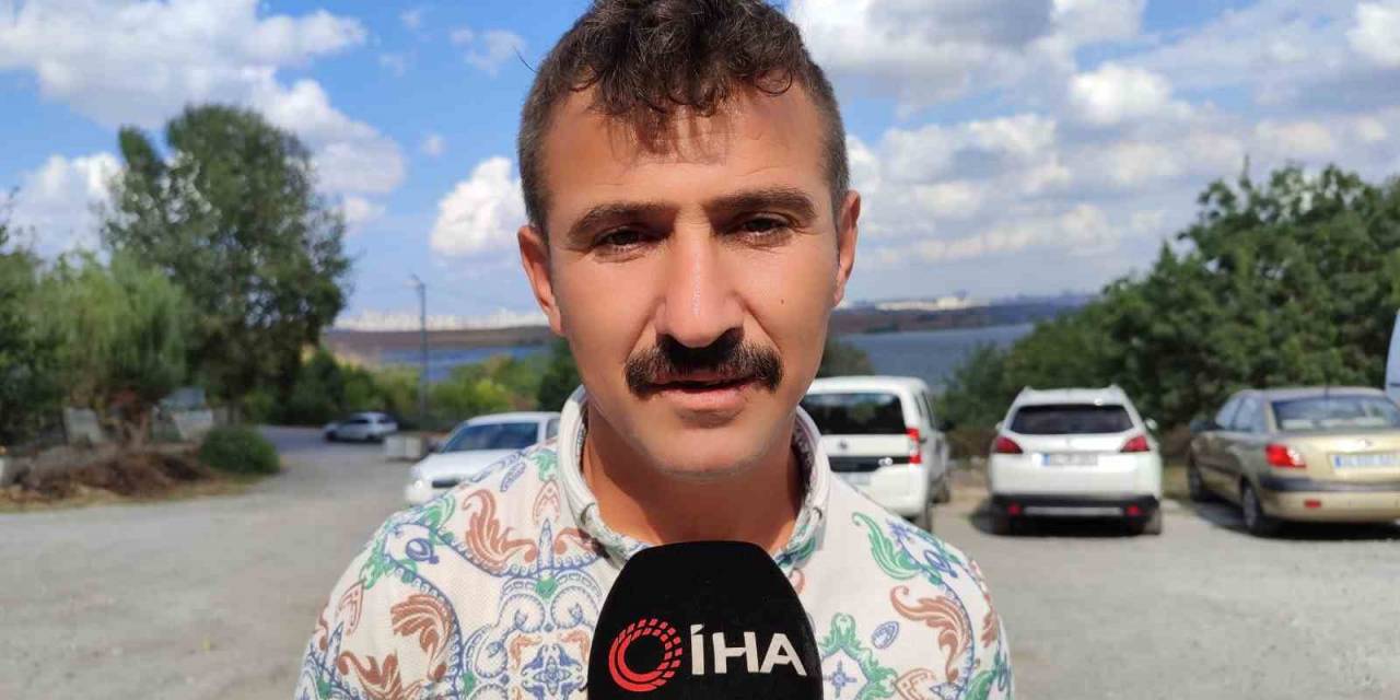 Sazlıbosna Barajı’nda Bataklığa Saplanan Köpeğin Kurtarılma Anı Kamerada