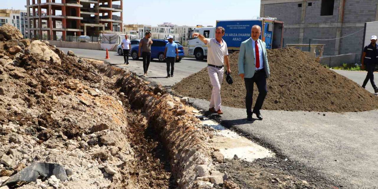 Diyarbakır’da Yeni İmar Alanlarında İçme Suyu Şebekesi Çalışmaları Sürüyor