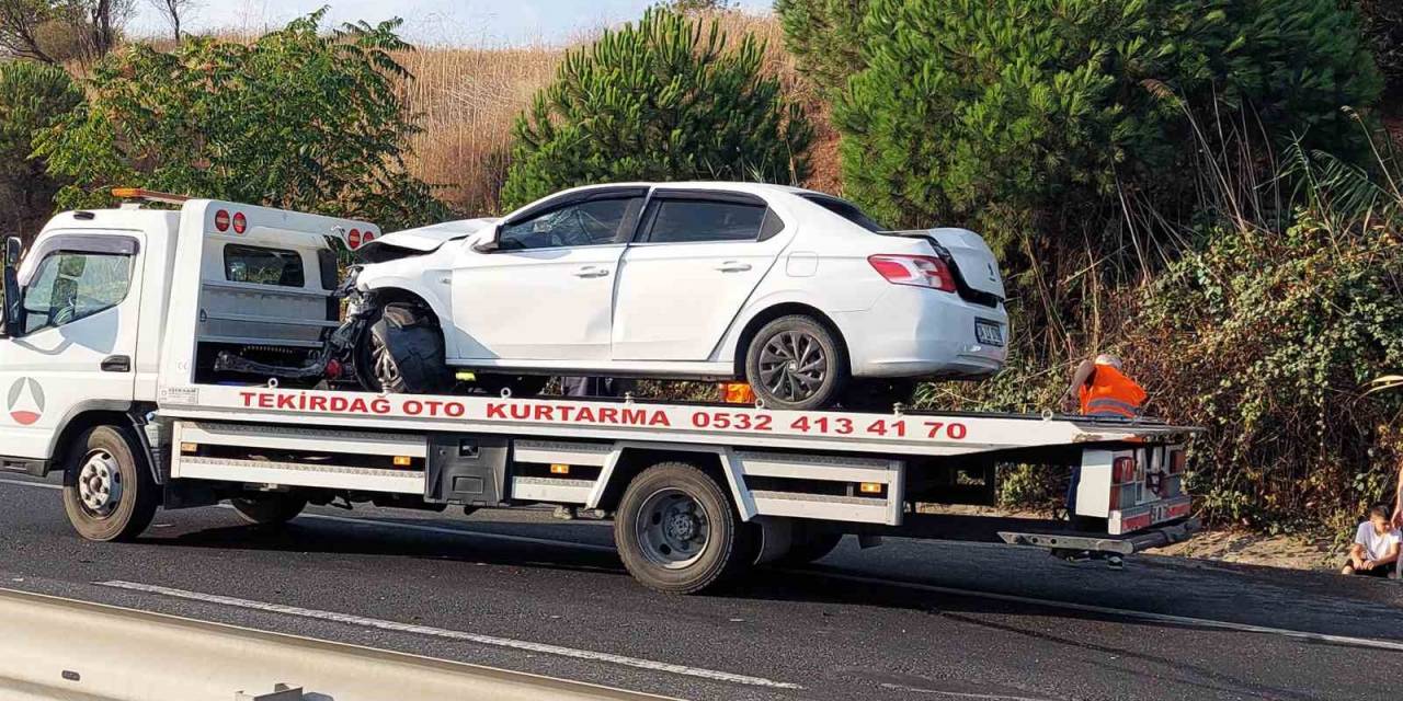 Tekirdağ’da Tır İle Otomobilin Karıştığı Kazada 1 Kişi Yaralandı