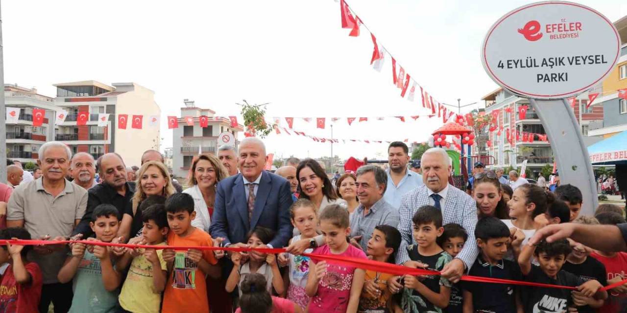 Efeler’de 4 Eylül Aşık Veysel Parkı Açıldı