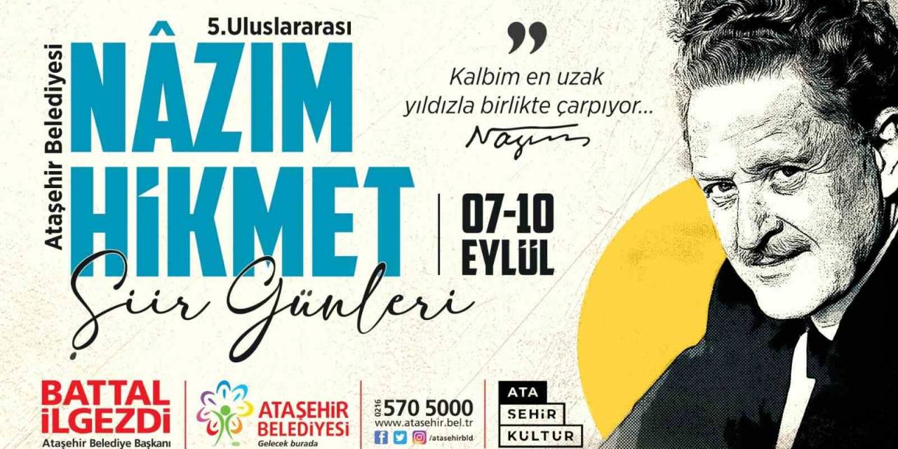 Ataşehir’de “5. Uluslararası Nâzım Hikmet Şiir Günleri” Başlıyor