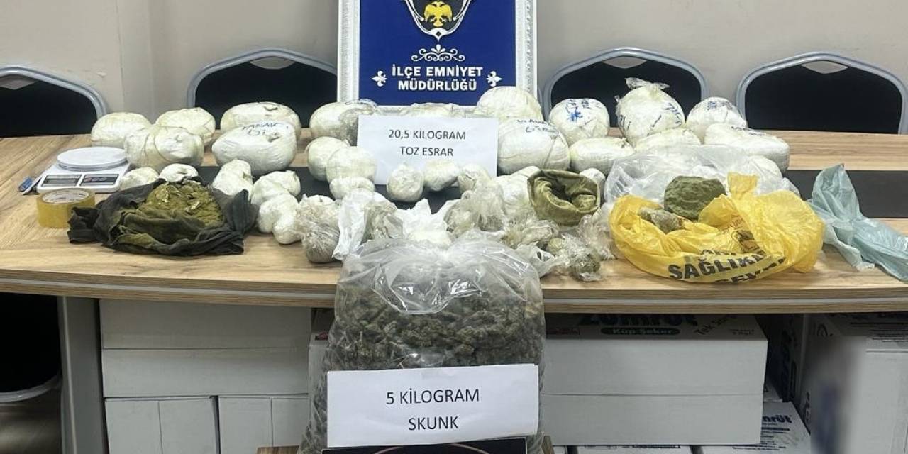Bingöl’de 25 Kilo Uyuşturucu Ele Geçirildi