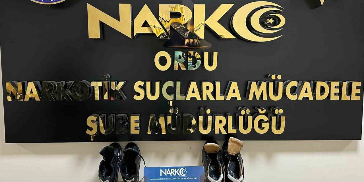 Ordu’da Ayakkabı Tabanında Uyuşturucu Operasyonu: 2 Tutuklama