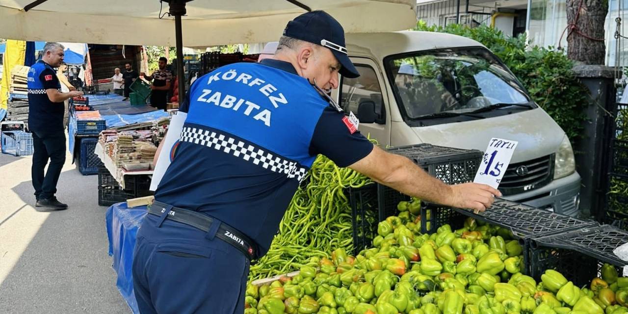 Körfez Zabıtasından Pazar Denetimi