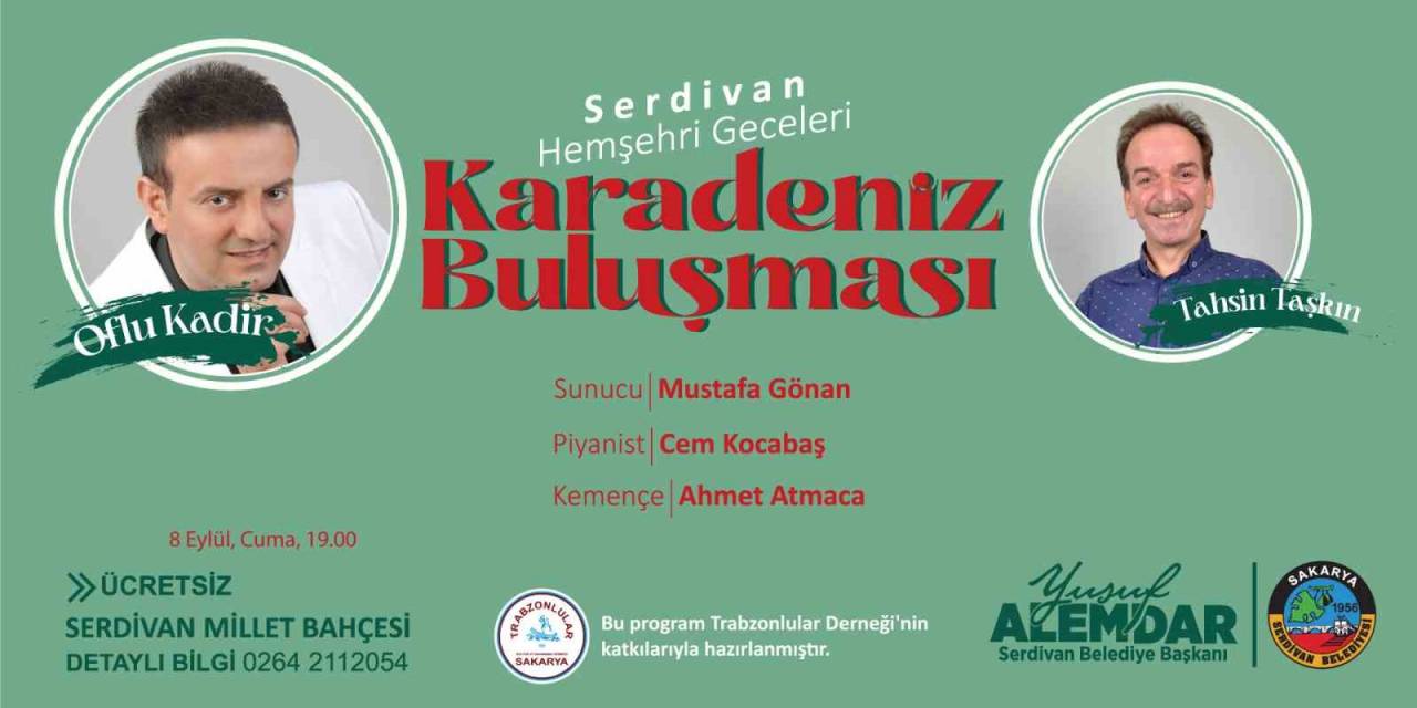 Serdivan Belediyesi Hemşehri Geceleri Hız Kesmeden Sürüyor