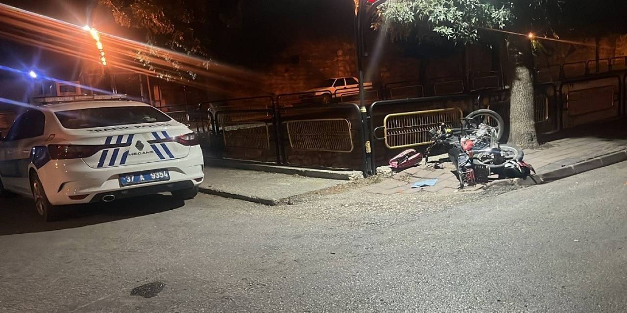 Motosikletten Savrulan Çocuk Yaralandı