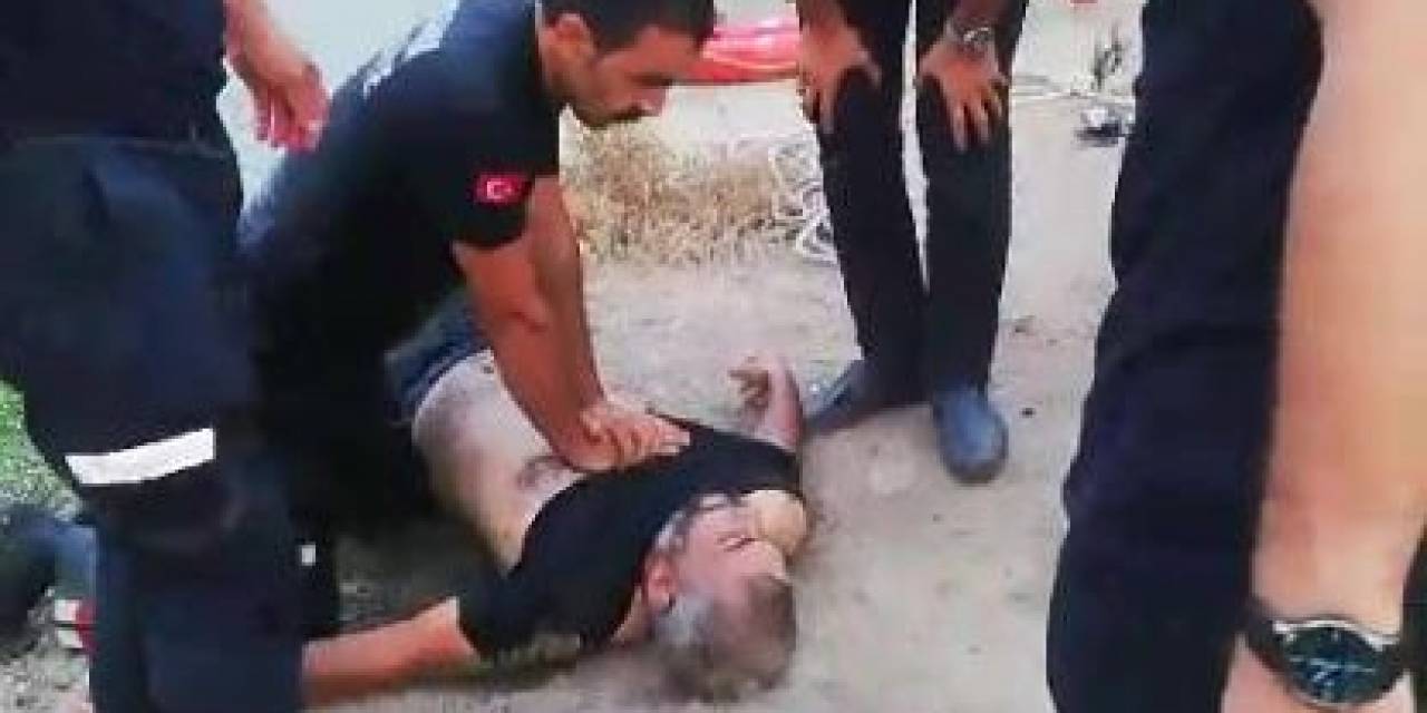 Akıntıya Kapılan Şahsı İtfaiye Kurtardı, Kalp Masajıyla Hayata Döndürdü