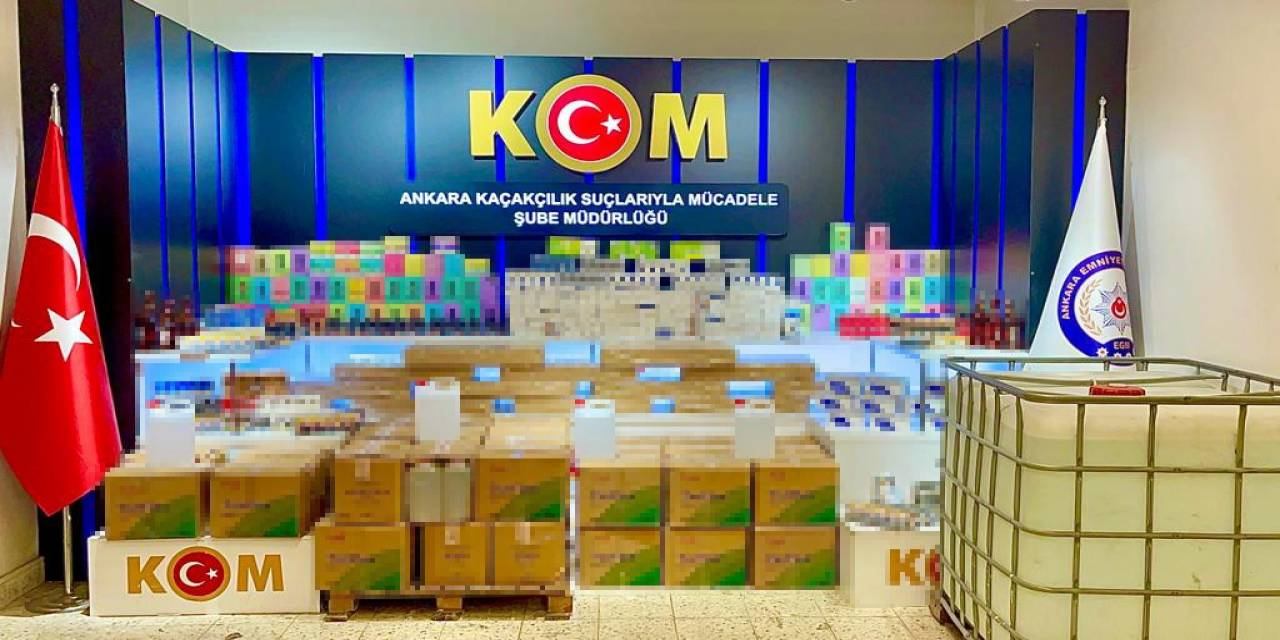 Ankara’da 1 Milyon 130 Bin 830 Lira Değerinde Kaçak Ürünler Ele Geçirildi