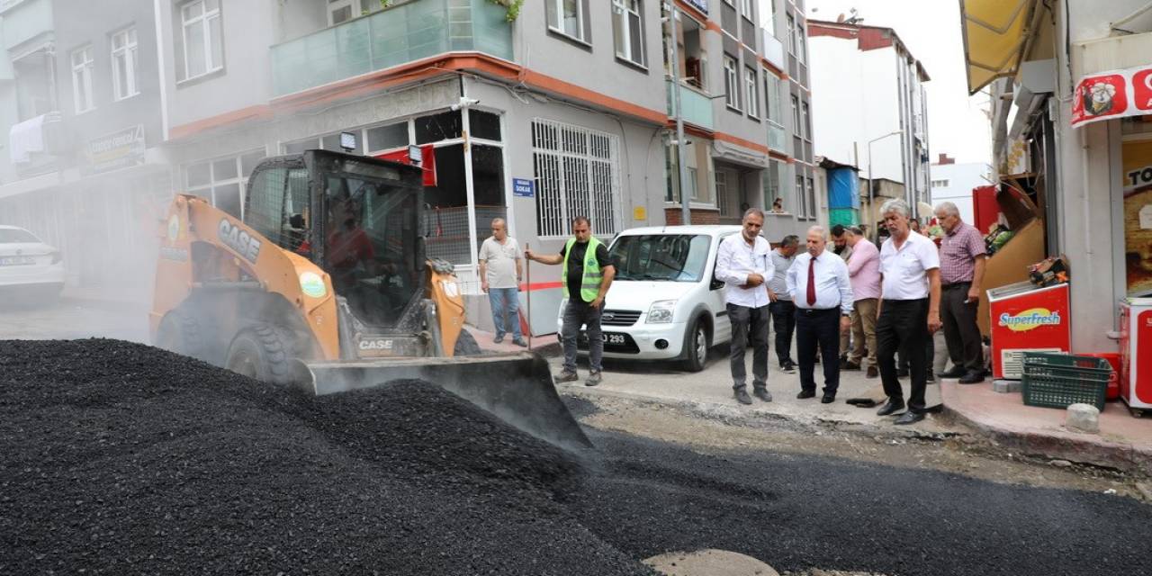 İlkadım’da Selin Deforme Ettiği Yollar Onarılıyor