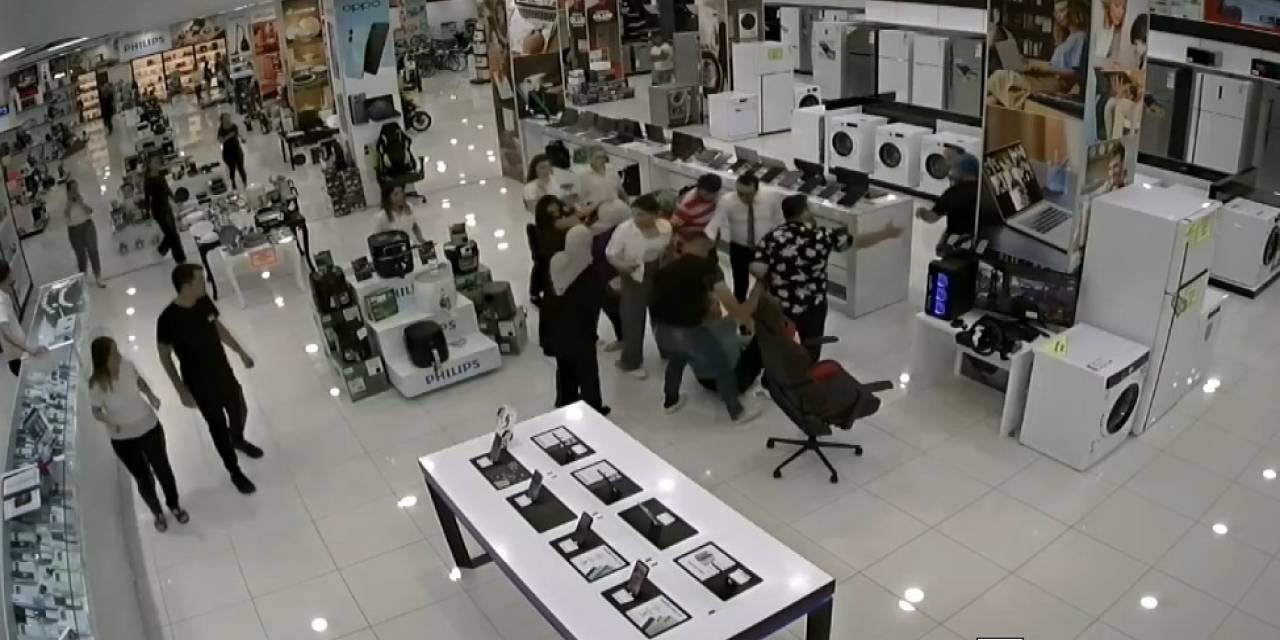 Isparta’da Mağaza Çalışanları İle Müşteri Çift Arasında Kavga
