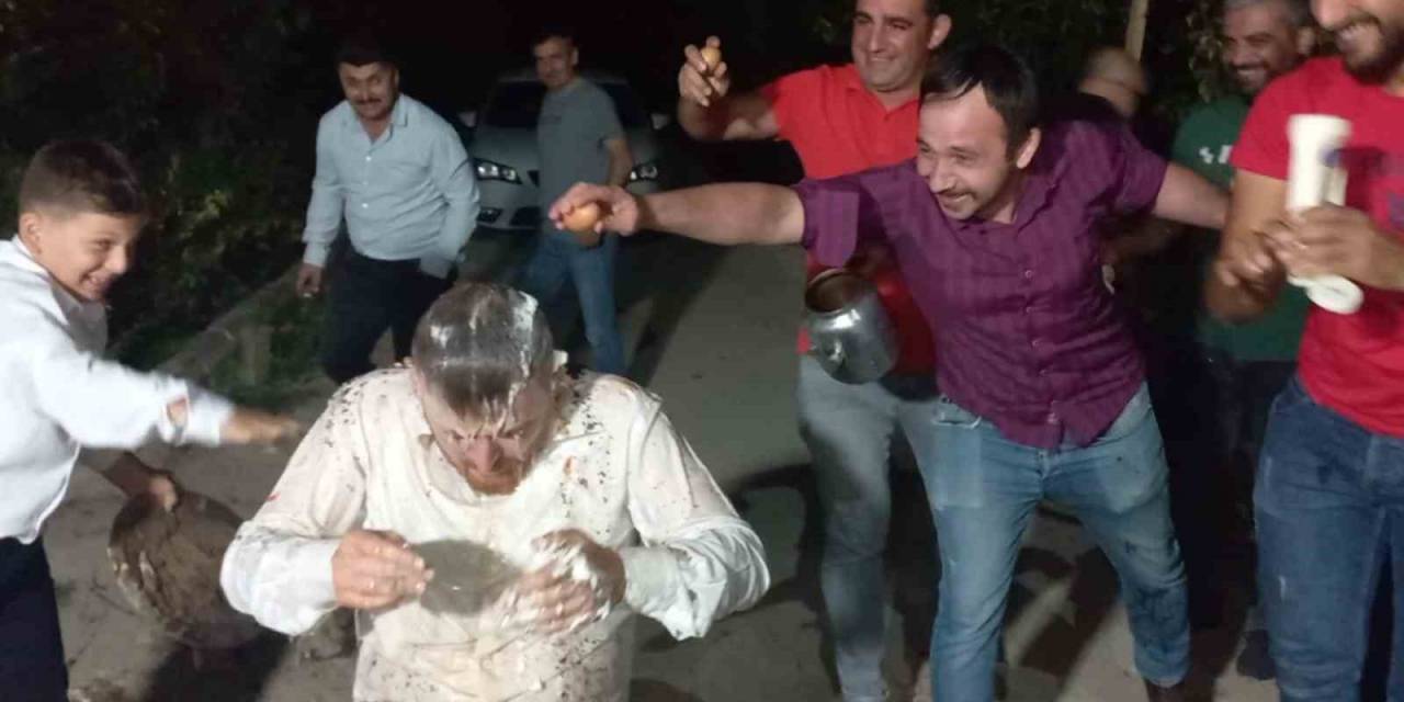 Yumurta Sağanağına Tutulan Damadı Havuza Attılar