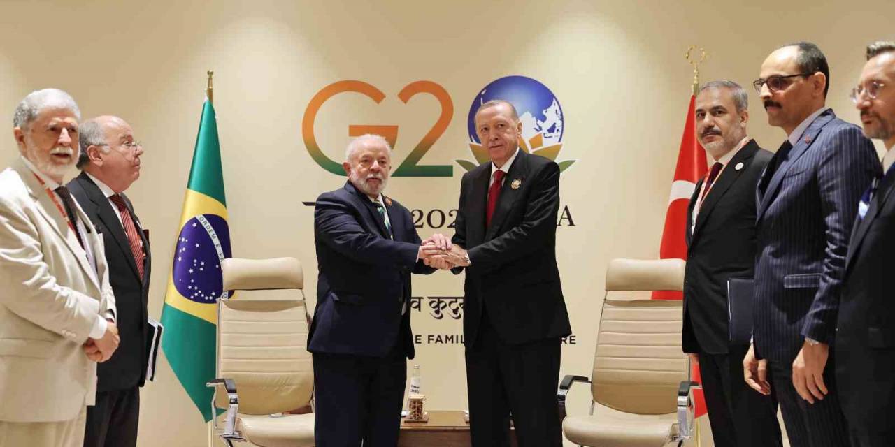 Cumhurbaşkanı Erdoğan, Brezilya Devlet Başkanı Lula Da Silva İle Görüştü