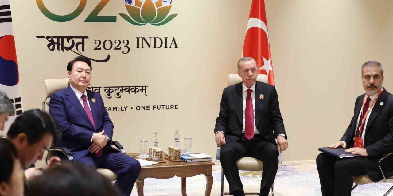 Cumhurbaşkanı Erdoğan, Güney Kore Devlet Başkanı Yoon İle Görüştü