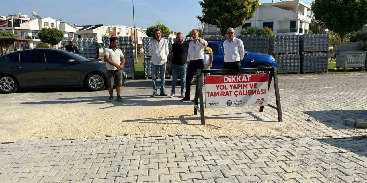Başkan Atabay Yol Yapım Çalışmalarını Denetledi