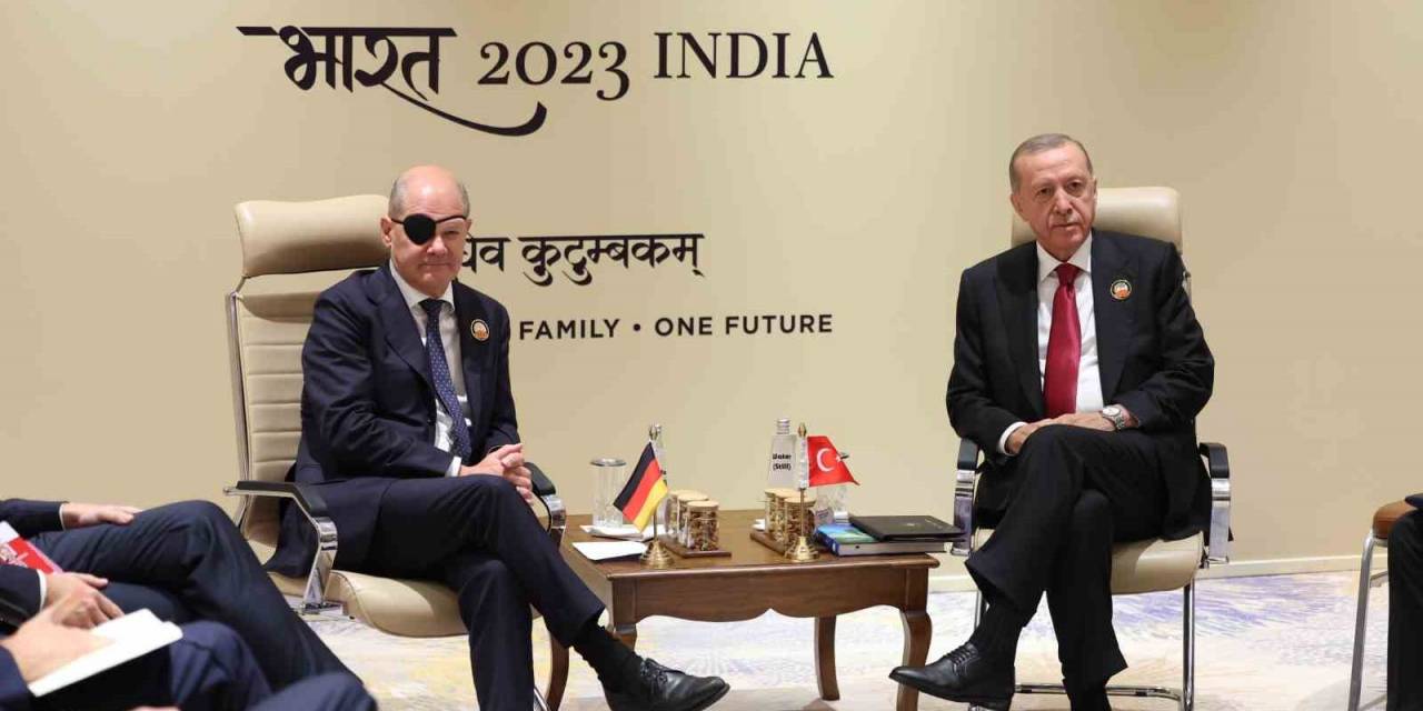 Cumhurbaşkanı Erdoğan, Almanya Başbakanı Scholz’u Kabul Etti