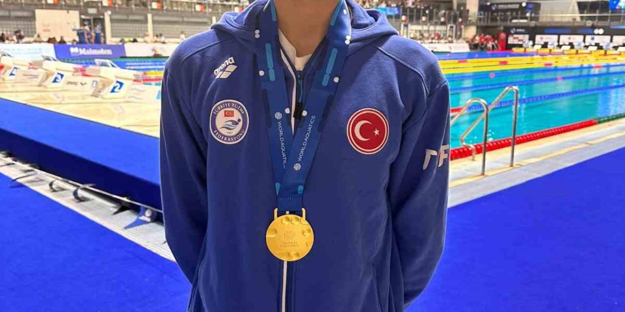 Milli Yüzücü Kuzey Tunçelli’den Bir Altın Madalya Daha