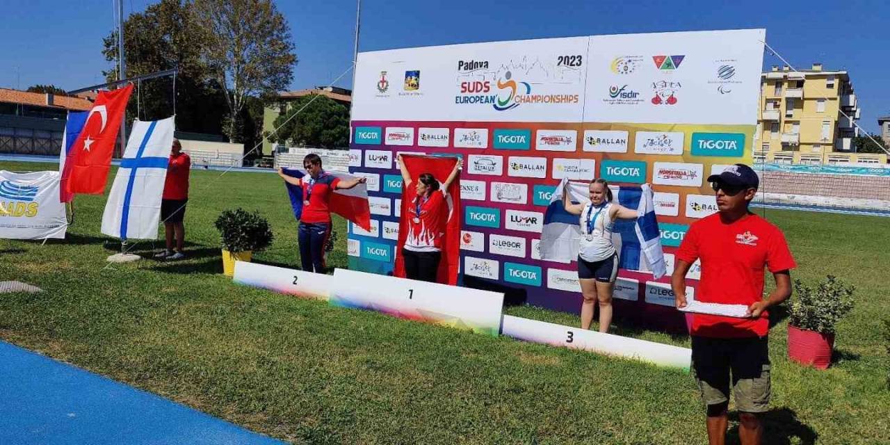 Münevvere Yılmaz Avrupa Şampiyonasında Gülle Atmada Şampiyon Oldu