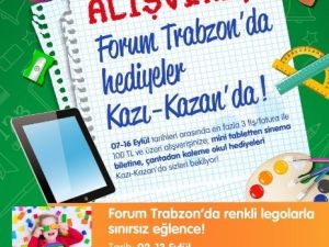 Forum Trabzon, Kazı-kazan Kampanyası İle Öğrencilerin Çantalarını Donatacak
