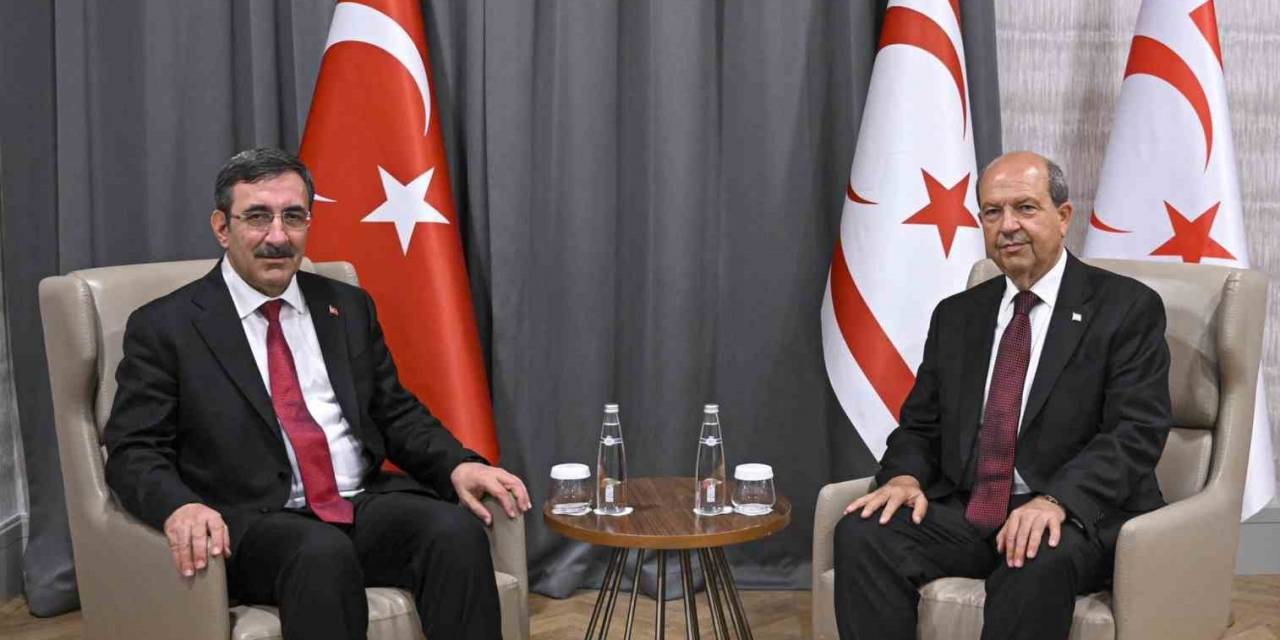 Cumhurbaşkanı Yardımcısı Yılmaz, Kktc Cumhurbaşkanı Tatar İle Görüştü