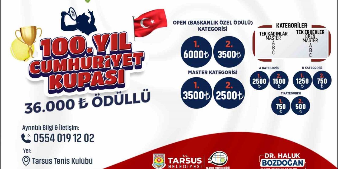 Tarsus’ta 100. Yıl Cumhuriyet Kupası Başladı