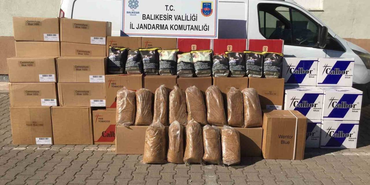 Balıkesir’de Jandarmadan Kaçak Tütün Operasyonu