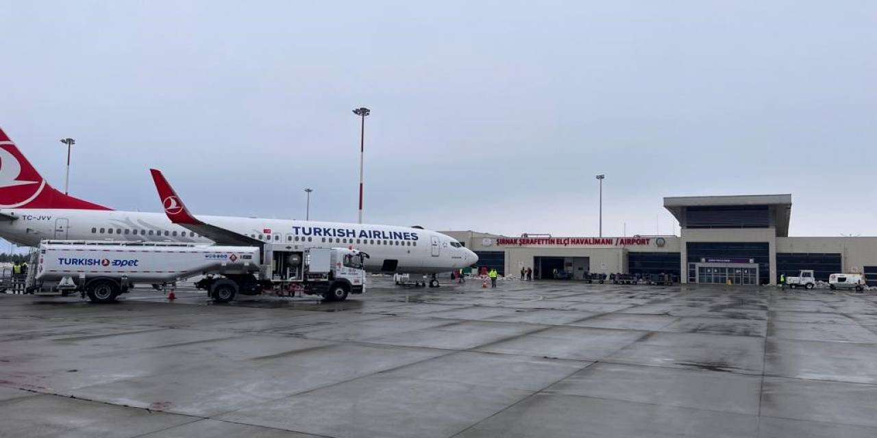 Şırnak Şerafettin Elçi Havalimanı Ağustos Ayında 38 Bin Yolcuya Hizmet Verdi