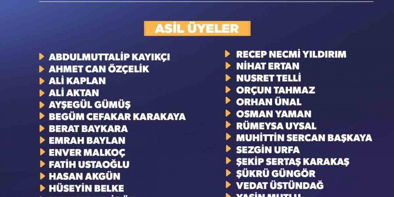 Ak Parti Yeni İl Yönetim Kurulu Üyeleri Belli Oldu