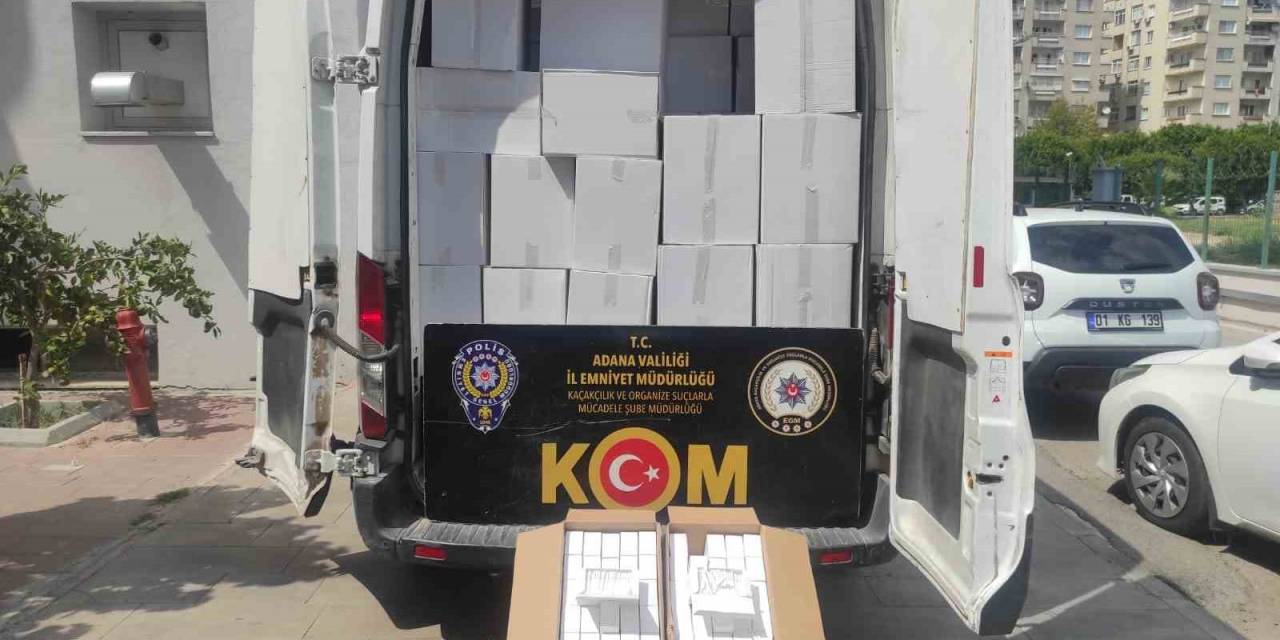 Adana’da 31 Milyon Kaçak Makaron Ele Geçirildi