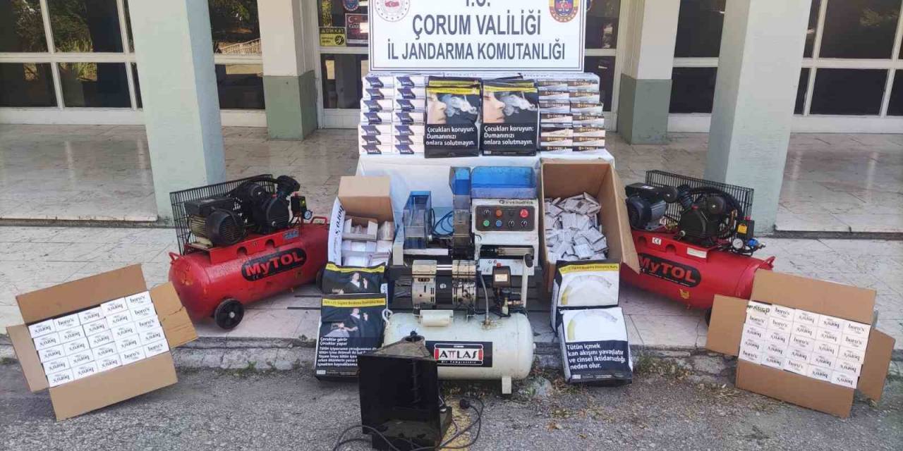 Çorum’da Kaçak Sigara Operasyonu
