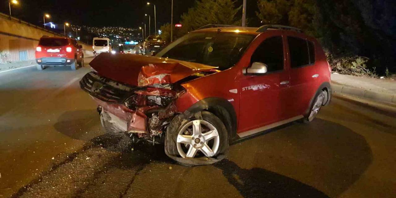 Direğe Çarpan Cip 46 Metre Sürüklendi: 1 Yaralı