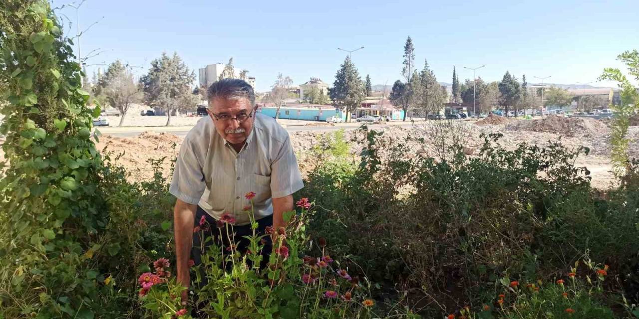 Kahramanmaraş’ta Muhtar Enkaz Halindeki Mahalleyi Yeşillendirdi