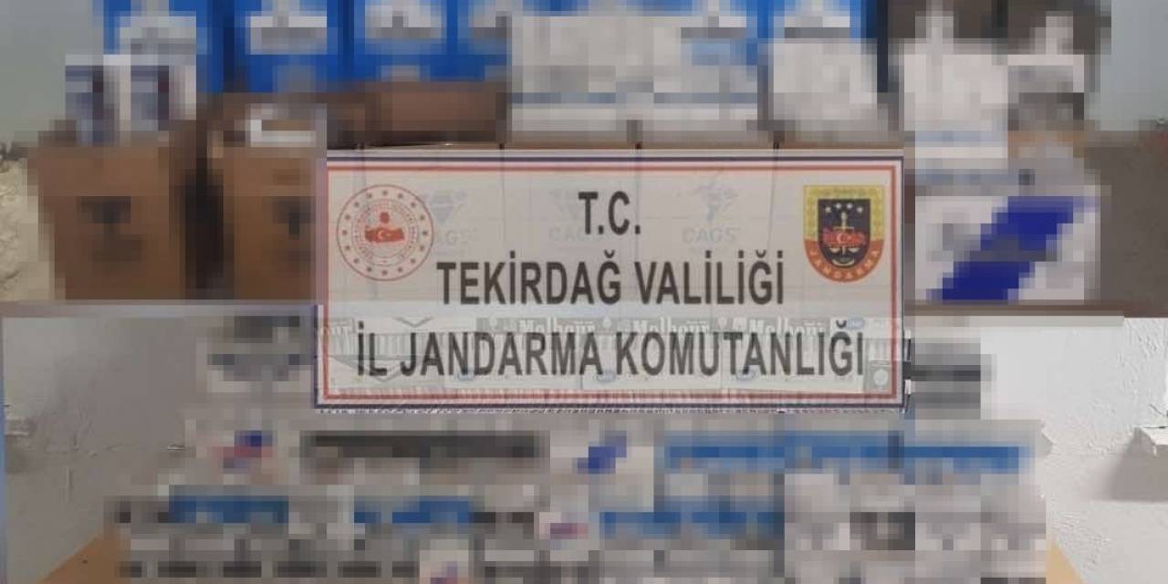 Tekirdağ’da 300 Bin Liralık Kaçak Sigara Operasyonu
