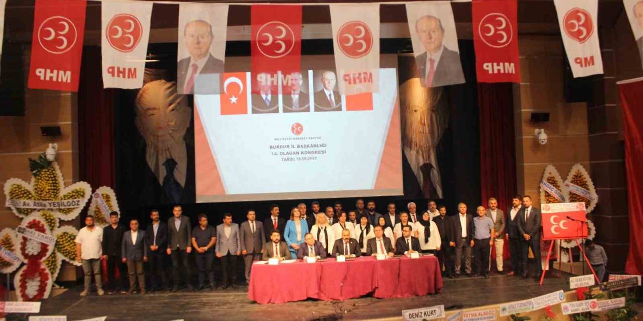 Mhp Burdur İl Başkanlığı’na Tekrar Gültekin Oktay Seçildi