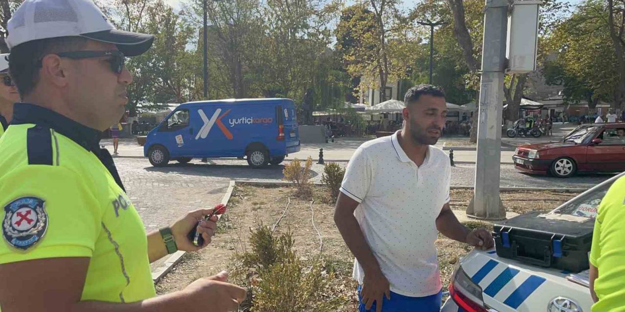 Alkol Denetimine Takılan Sürücü Polislere Zor Anlar Yaşattı