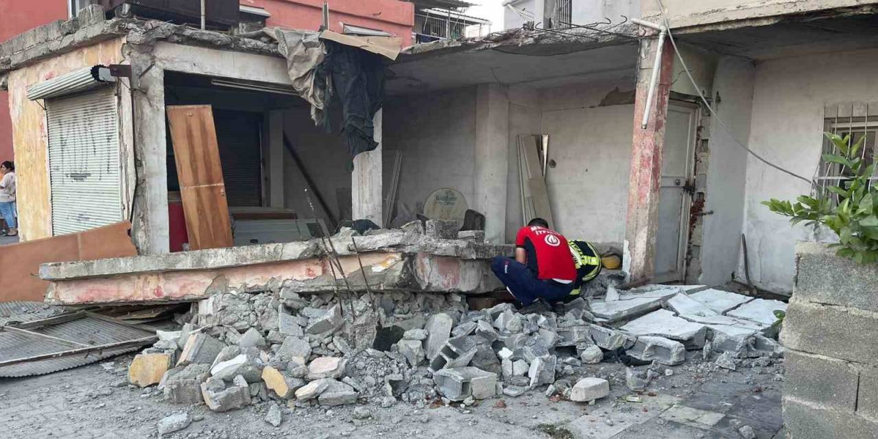 Tarsus’ta Evin Duvarı Çöktü: 1 Çocuk Yaralandı