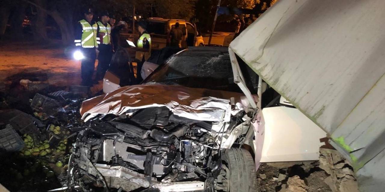 Konya’da Otomobil Bahçeye Uçtu: 4 Yaralı