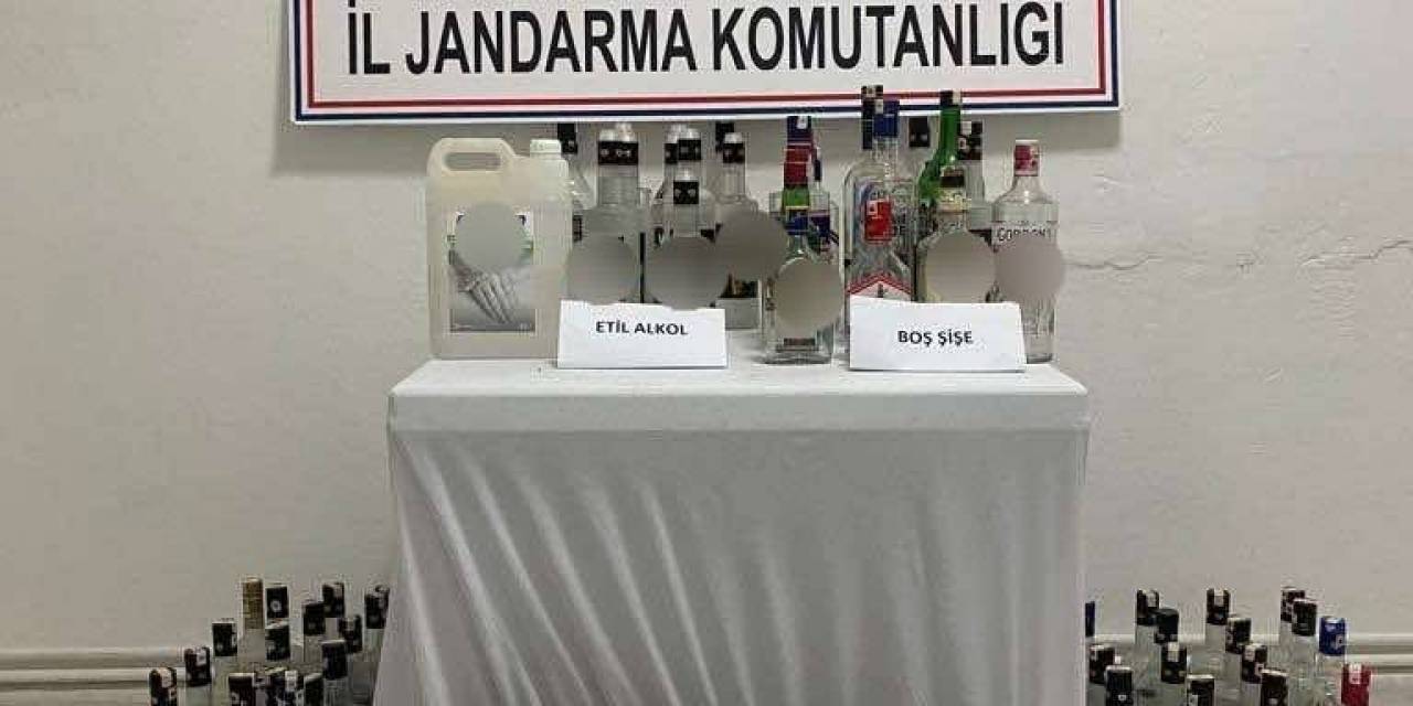 Sahte Alkol İmalathanesine Baskın: 1 Yakalama