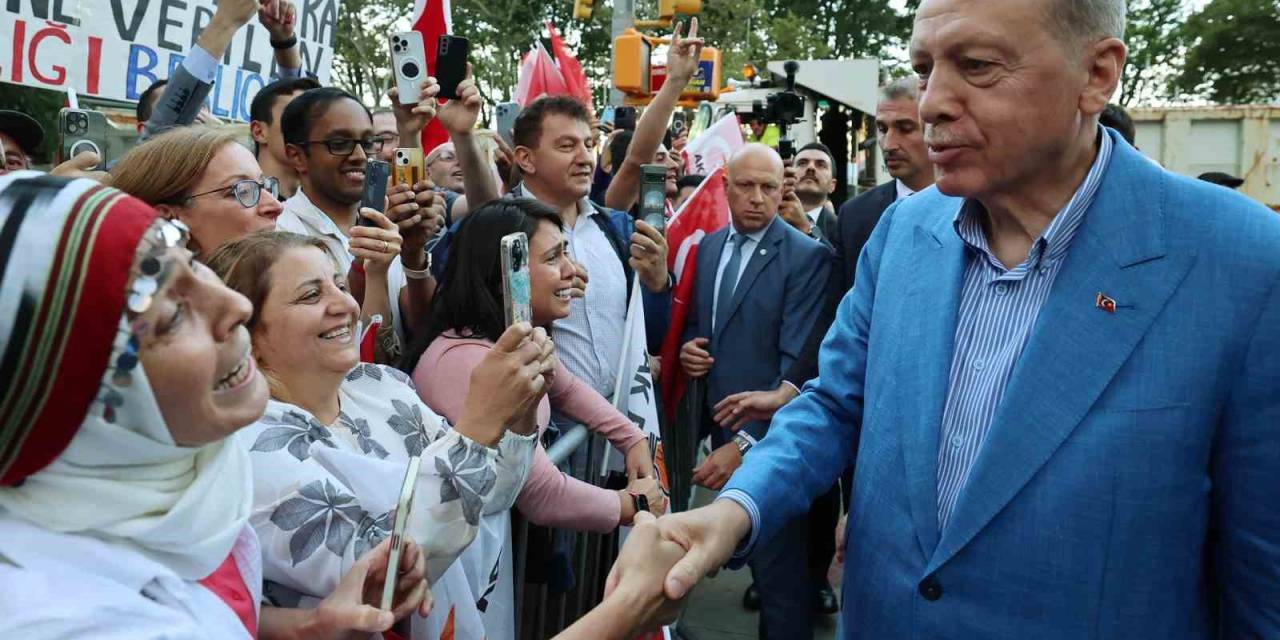 Cumhurbaşkanı Erdoğan’a New York’ta Sevgi Seli