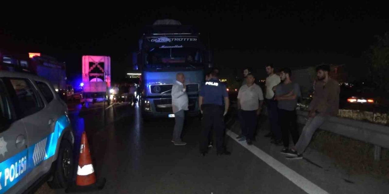 Dinamit Yüklü Kamyon Devrildi