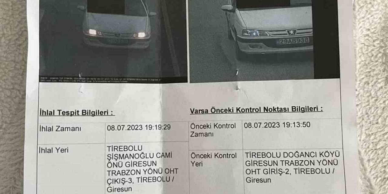 Plaka Benzer Olunca Ceza İran’a Değil Gümüşhane’ye Kesildi