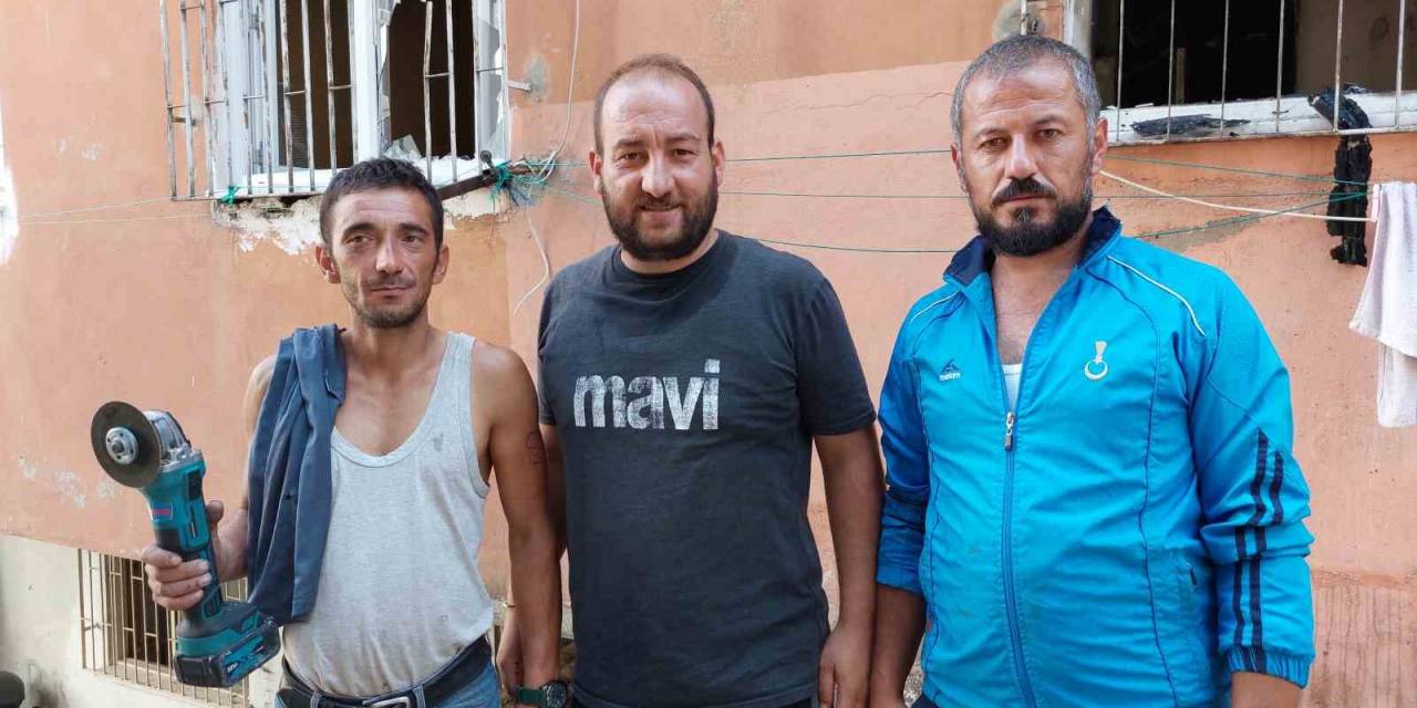 Samsun’da 3 Kahraman, Yangında Mahsur Kalan 2 Çocuğu Ölümden Kurtardı