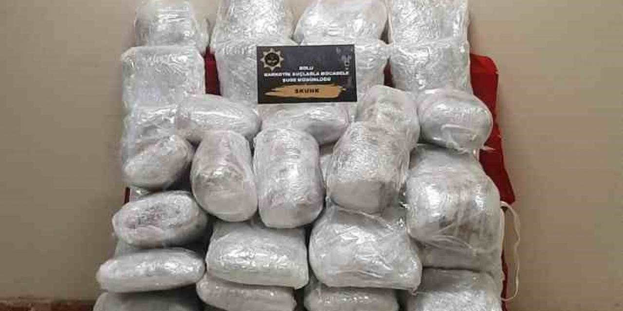 Bolu’da Uyuşturucu Operasyonu: 57 Kilogram Skunk Ele Geçirildi
