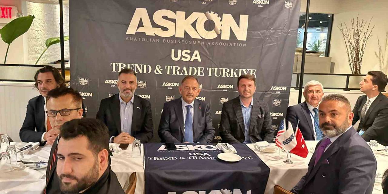 Bakan Özhaseki, Abd’de Türk İş Adamlarıyla Buluştu