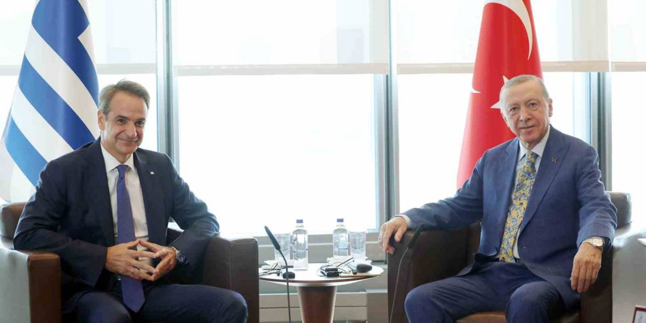 Cumhurbaşkanı Erdoğan, Yunanistan Başbakanı Miçotakis’i Kabul Etti