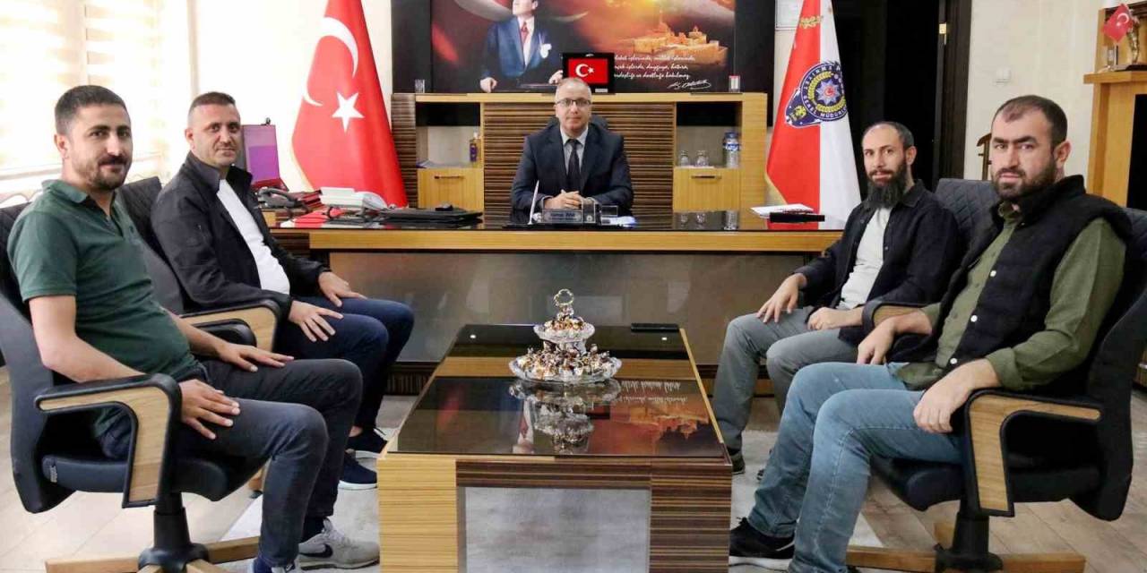 Ağrı Çalışan Gazeteciler Cemiyeti,  Emniyet Müdürü İpar’ı Ziyaret Etti