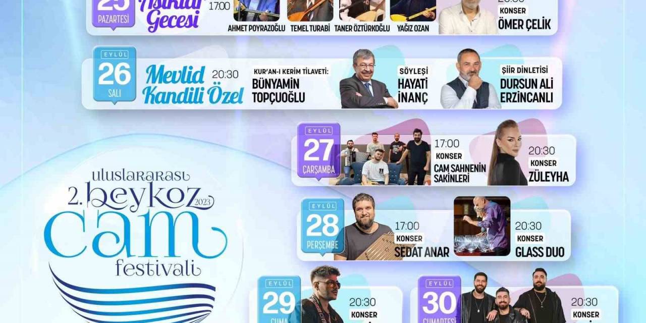 Beykoz’da Rengarenk Cam Festivali Başlıyor