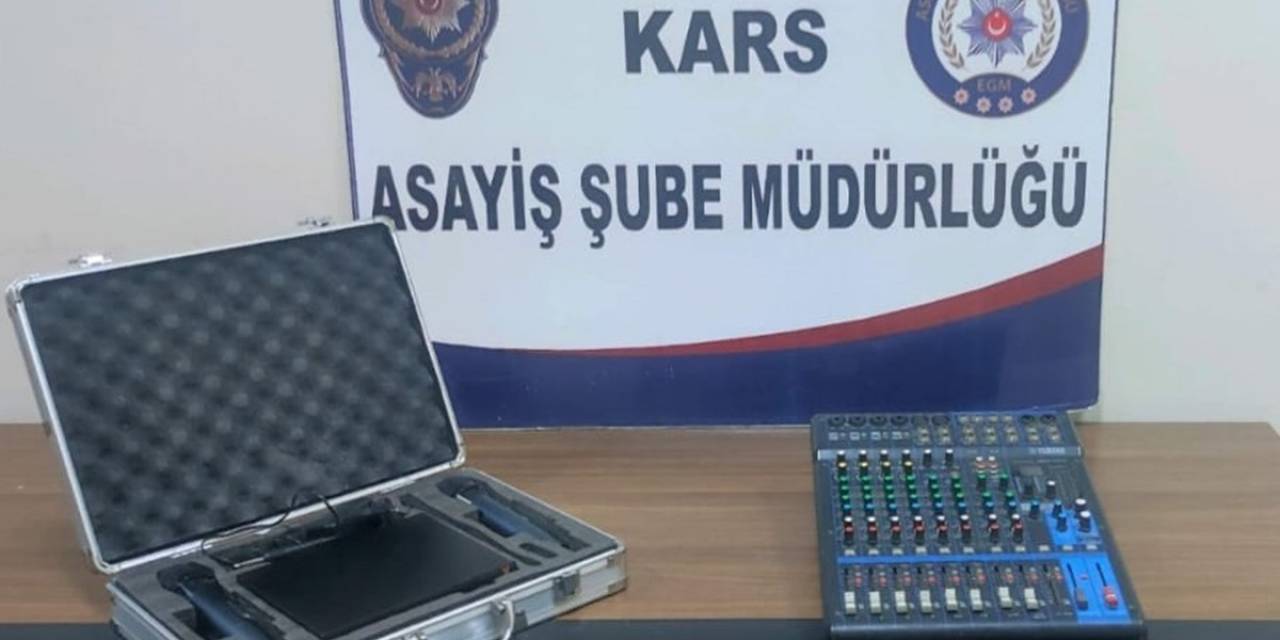 Kars’ta Ses Sistemleri Hırsızı Yakalandı