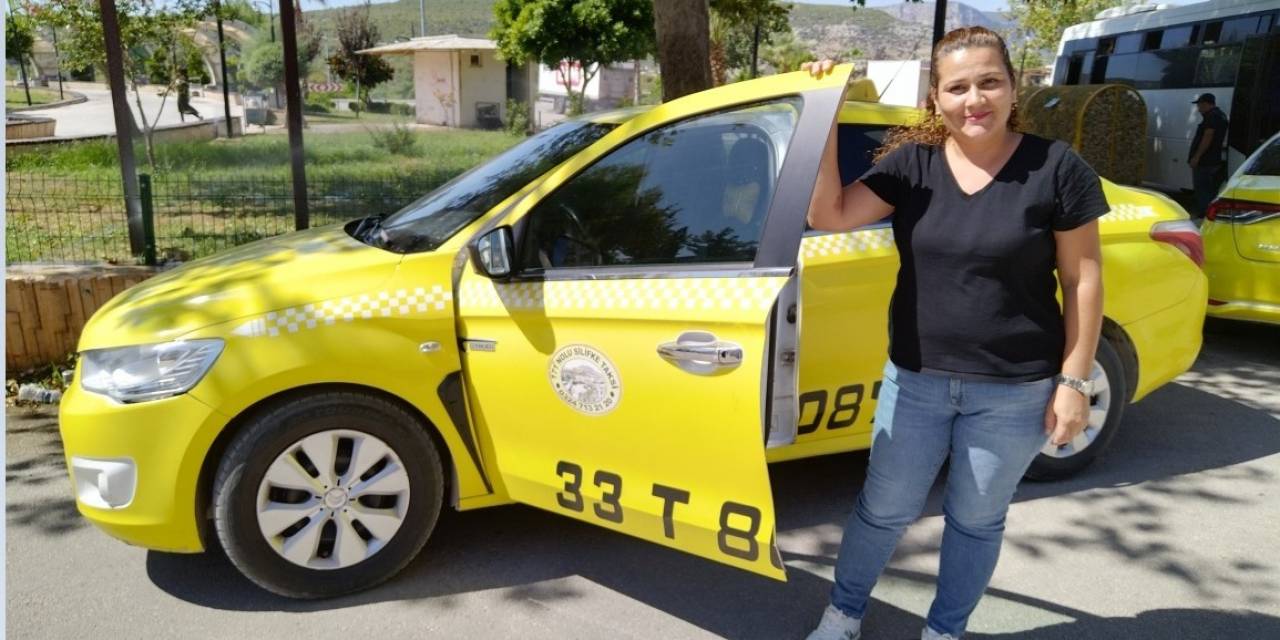 Silifkeli Kadın Taksici Döndü Temizer, İlgi Odağı Oldu